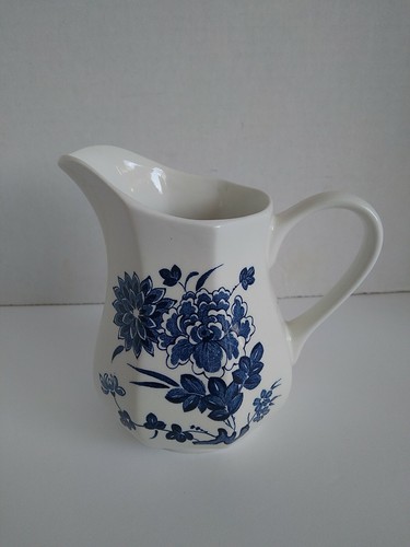 J & G Meakin Royal Staffordshire Ironstone Liberty Creamer & Sugar Bowl Set Blue - Picture 5 of 12