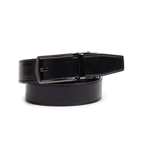 Giorgio Brutini Men's Leather Black Ratchet Belt - Picture 2 of 8