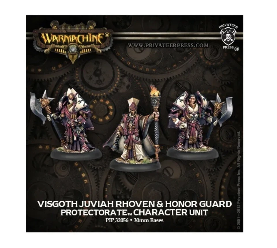 Warmachine PIP32056 Vigoth Juviah Rhoven & Honor Guard (Menoth) Warrior-Priest - Image 3 of 4