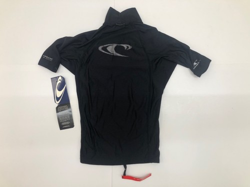 NEW ONEILL BLACK SURFING SUP BODYBOARD SWIMMING SURF RASH GUARD SMALL - Picture 2 of 2
