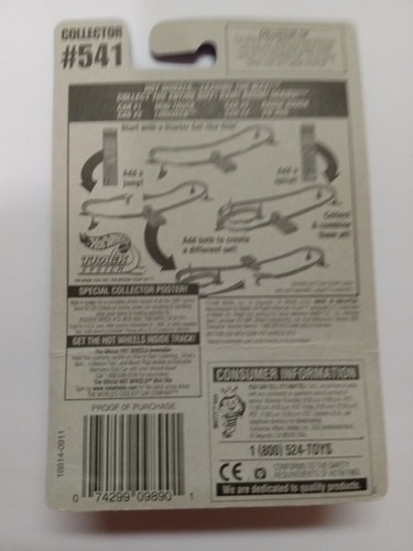 1997 Vintage Hot Wheels #541 Biff! Bam! Boom! Series 1/4 MINI TRUCK Red w/3Spoke - Picture 2 of 2