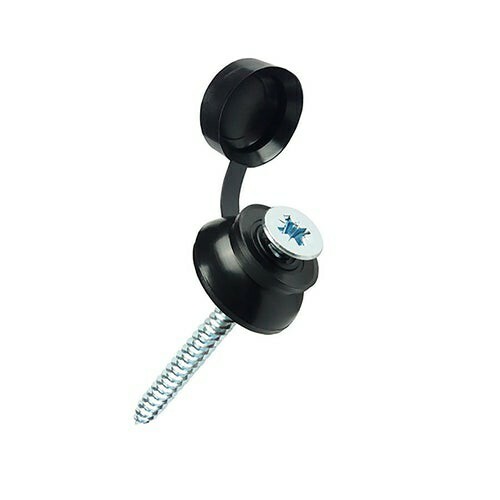 100 2" 50 mm WELLDACHSCHRAUBEN & SCHWARZE BANDKAPPEN - Bild 1 von 1