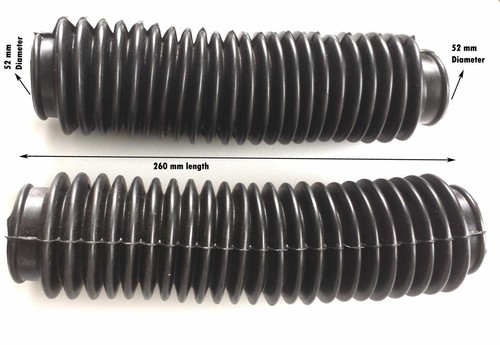 Motorcycle Rubber Front Fork Gaiters Dust Cover Gaitors Boots For Motorbike Dirt - Picture 6 of 11