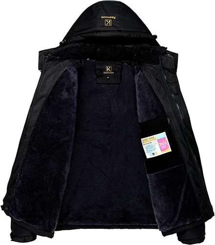 Keevoom kids Windbreaker Ski Jacket - Black Small (6-7) - Bild 6 von 7