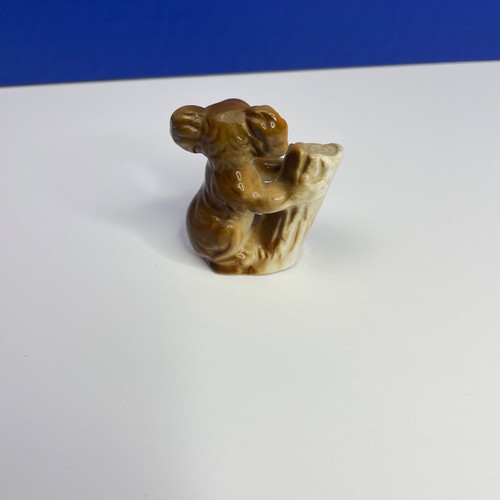 Vintage Sammler Miniatur Koala Bär Figur Keramik 2"" Baumzweig braun - Bild 3 von 7