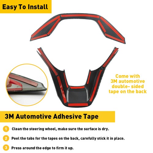 For Honda Accord 18-22 Carbon Steering Wheel Frame Cover Trim Accessories A - Picture 6 of 27