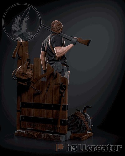 Leon Kennedy - Resident Evil - 3D Printed Resin Figure - Videospiele - unbemalt - Bild 12 von 17