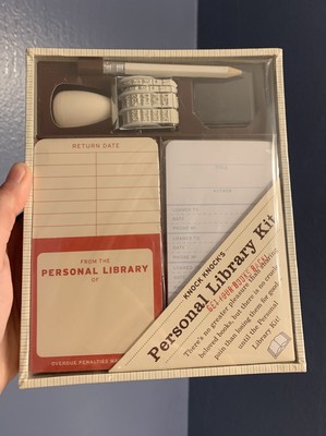 KNOCK KNOCK'S PERSONAL LIBRARY KIT GET YOUR BOOKS BACK NEW IN BOX 2009