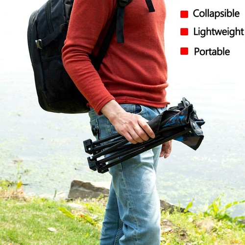 ASIENTO DE SILLA DE TABURETE PLEGABLE PORTÁTIL + BOLSA DE TRANSPORTE BARBACOA DE PESCA DE PICNIC AL AIRE LIBRE - Imagen 4 de 9