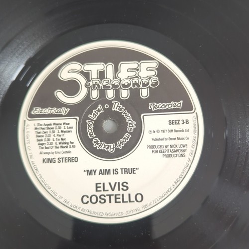 ELVIS COSTELLO - MY AIM IS TRUE 1977 UK 1st VINYL LP SEEZ3 A1/B1 BEIGE BACK - Picture 6 of 8