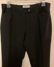 Calvin Klein Modern Fit Straight Leg Black Dress Pants Size 4