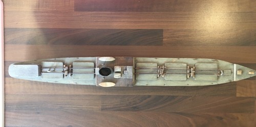 Antique Scratch Built Wooden Boat . Primitive Style . 60cm Long - Picture 6 of 8