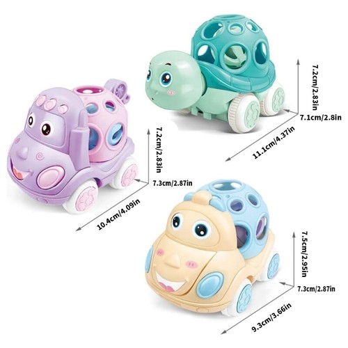 Inertia Cartoon Car Toy for Preschool Indoor Outdoor Push Car Toy for Boys Girls - Picture 8 of 14