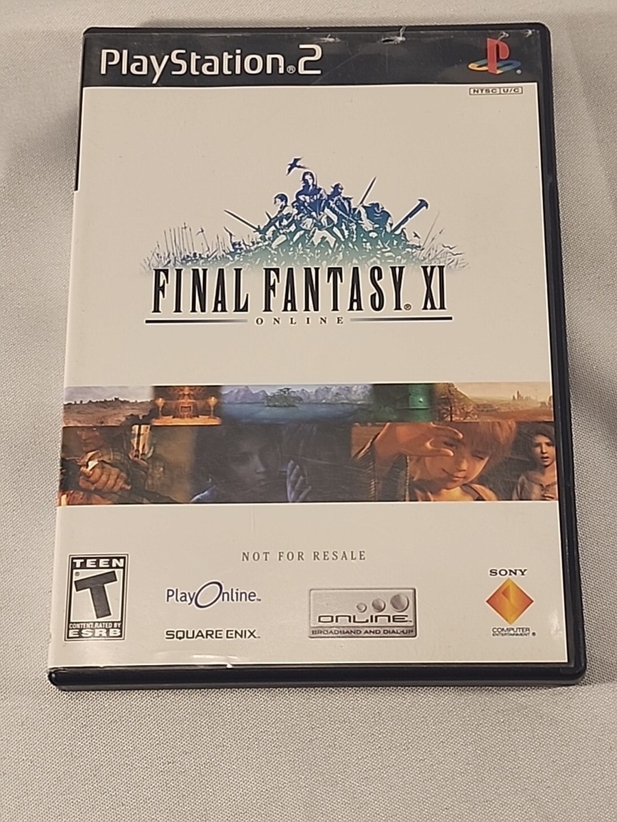 50）FINAL FANTASY ⅩⅠ Play Online 未使用商品 Final Fantasy XI Online Sony PlayStation 2 PS2 Video Game