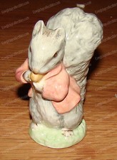 Beatrix Potter, TIMMY TIPTOES Squirrel F. Warne Co, 1989 Beswick England