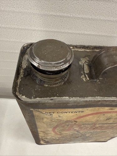 Lattina olio Polarine anni '20 un gallone lattina sottile standard Oil Company Indiana - Foto 6 di 8