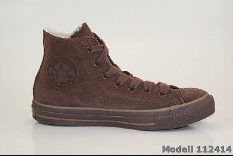 CONVERSE All Star Brown Suede Winter lined Chuck high top EU 38 M 5.5 W 7.5 EUC CONVERSE All Star Brown Suede Winter lined Chuck high top EU 38 M 5.5 W 7.5 EUC