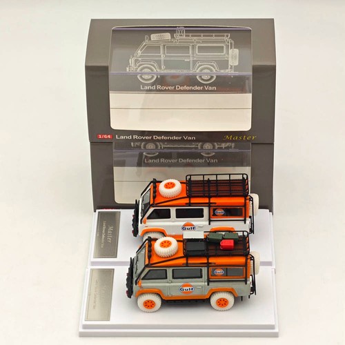 Master 1:64 Lan~over Defender Van Gulf Varnish Diecast Toys Models Hobby Gifts - Picture 3 of 14