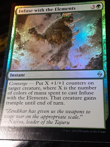 Infuse with the Elements FOIL , Battle for Zendikar , NM ,  MTG, FREE SHIPPING - Picture 3 of 4