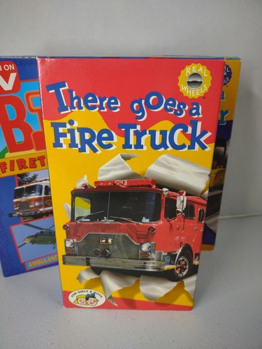 VHS Kids Videos There Goes A Fire Truck Bulldozer Kid Vision & Big Firetrucks - Picture 2 of 7