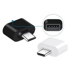 2pezzi bianco nero OTG Adattatore USB-A USB Micro cellular Android Galaxy coppia