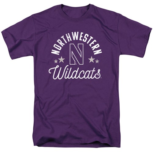 Northwestern University Adult T-Shirt Wildcats, Purple, S-4XL