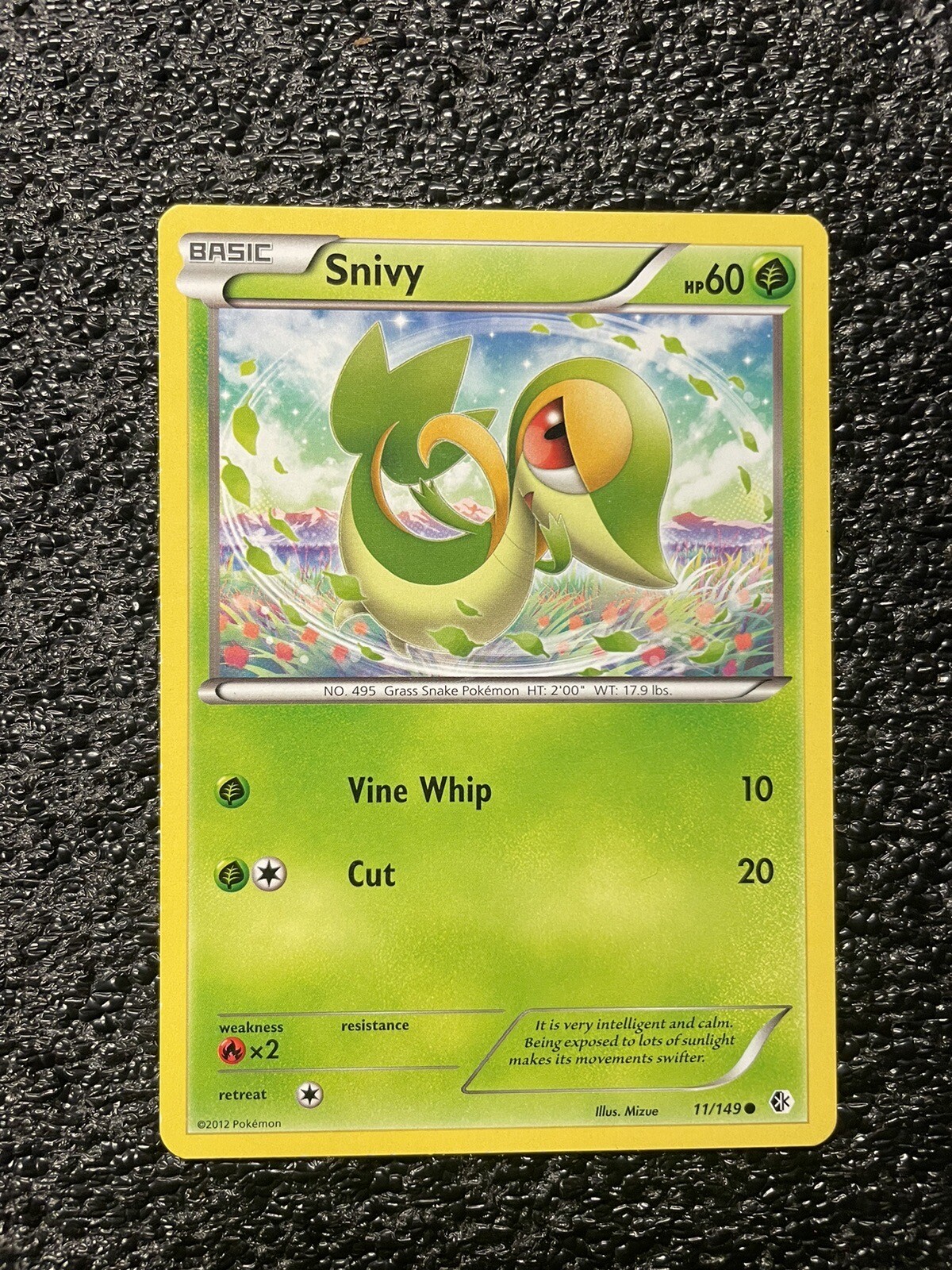 Pokemon TCG Card 2012 Boundaries Crossed - Snivy 11/149