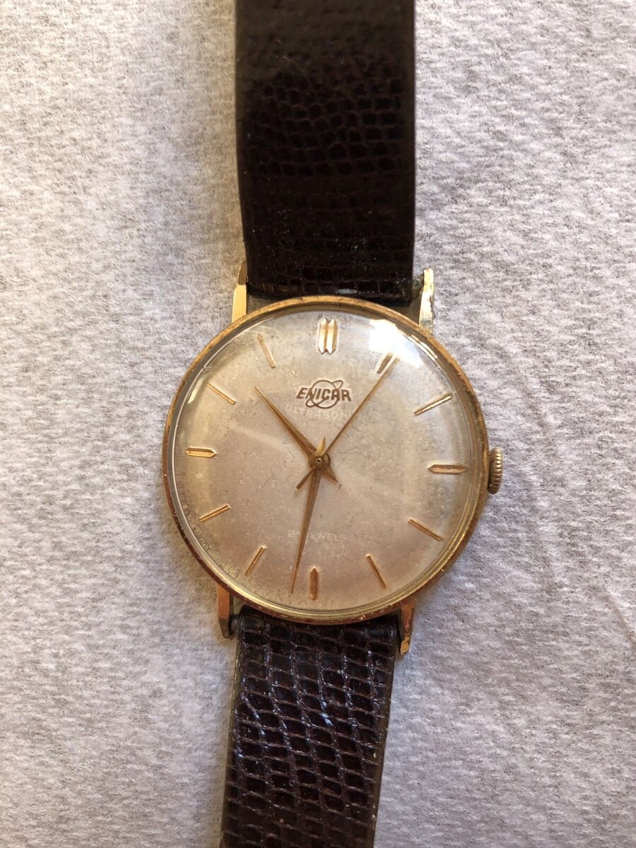 vintage enicar Ultrasonic 21 Juvels Extra Slim Mens Watch vintage enicar Ultrasonic 21 Juvels Extra Slim Mens Watch