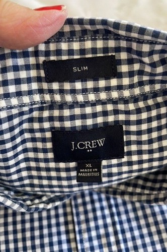 J CREW Mens Button Down Check Shirt Sz XL - Picture 2 of 6