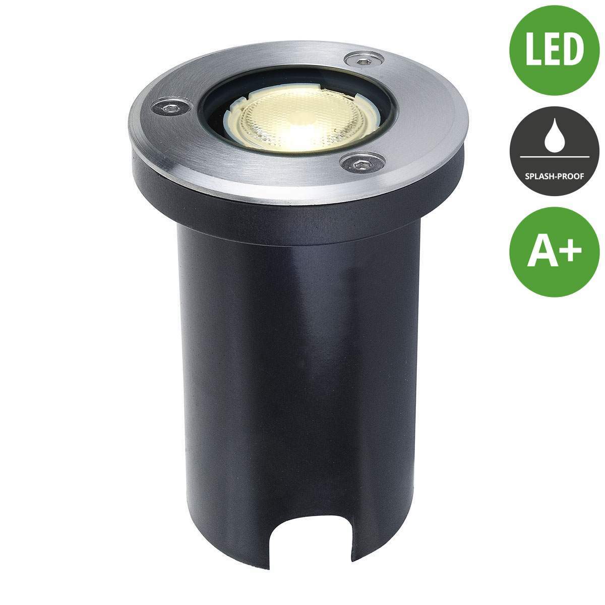 LED Luz Empotrada Piso Kenan Aluminio Alu moderna, gris (a +) LED Luz Empotrada Piso Kenan Aluminio Alu moderna, gris (a +)