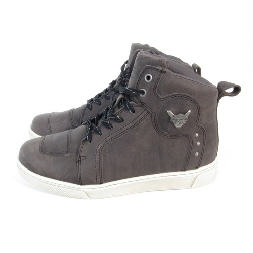 Harley-Davidson Bateman Zapatilla Alta Cuero Bota de Montar Gris Mujer Talla 9 W