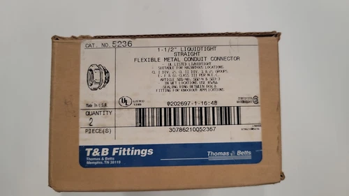 T&B 5236; 1-1/2 IN STR LIQUID-TITE FLEX 2PIECES