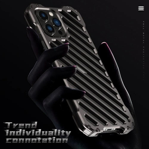 Für iPhone 15/14/13/12 Pro/Max Robuste Aluminium Metall Hülle Cover - Bild 9 von 13