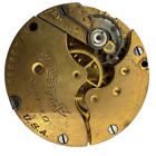 Antique 3/0s 1900 Hampden 7 Jewel Hunter Pocket Watch Movement Molly Stark Usa