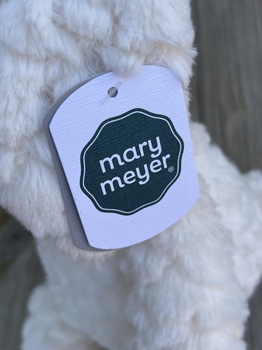 Mary Meyer weiß & rosa Hase Kaninchen Baby Plüschtier Stofftier Freund Neu - Bild 4 von 4