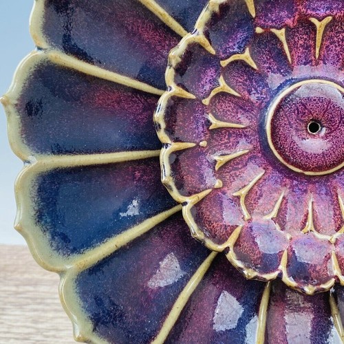 10"Chinese Old Porcelain Song Jun Kiln Rose Purple Petal Brush Wash - Picture 5 of 9