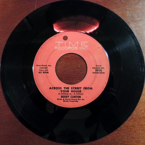 Rare Doo Wop Buddy Clinton Time 1016 45rpm How Many Prayers Have Changed Across