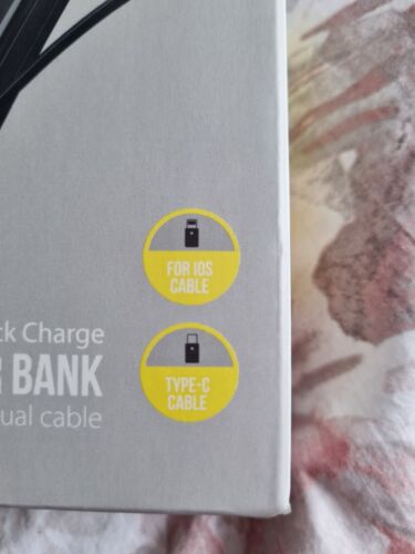 Safe Speed 3200MAH Portable Power Bank Charger & Built in Cables IOS/ANDROID - Zdjęcie 2 z 4