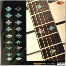 Fretboard Markers Inlay Stickers Decals For Guitars Bass Ukuleles Abalone Mix