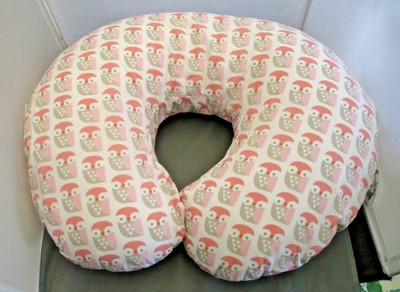 Boppy Nursing Pillow With Pink Owl Print Cover Ebay