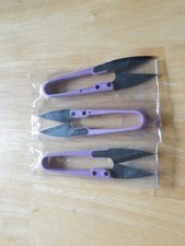 Anley 4" Sewing Scissors Set 3 Carbon Steel Trimming Nipper Lightweight Cutter