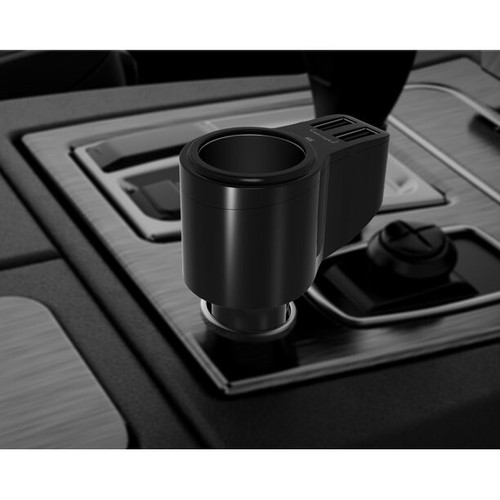 Adaptador USB AUTODRIVE con martillo de seguridad/encendedor de cigarrillos. - Imagen 3 de 6