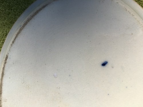 Georgian Staffordshire Pearlware teapot stand in blue and white willow pattern - Picture 6 of 6
