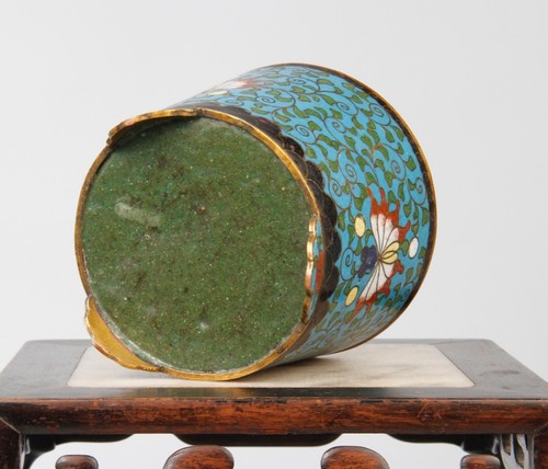 Antique Chinese cloisonne enamel tripod censer 17th c - Picture 8 of 19