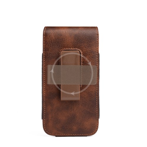 Apple iPhones - Vertical BROWN Leather Pouch Card Holders Belt Clip Holster Case - Picture 33 of 98
