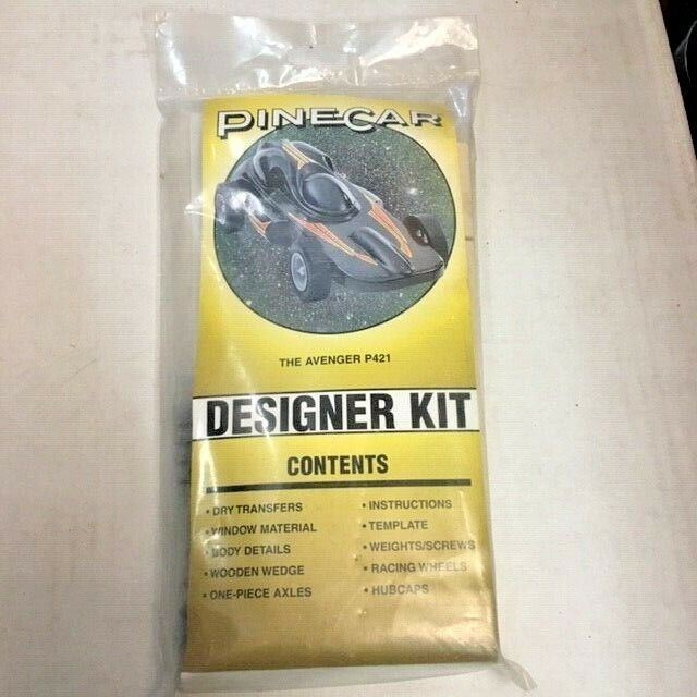 Pinecar P421 Pinewood Derby Complete Designer Kit Avenger