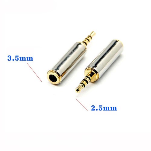 3.5mm to 2.5mm / 2.5 mm to 3.5 mm Adapters Converter Stereo Audio Headphone Jack - Picture 4 of 11