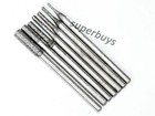7pcs 0.5mm - 3mm Diamond Tile Stone Hole Saw Cut Cutter Drilling Bur Drill Bit