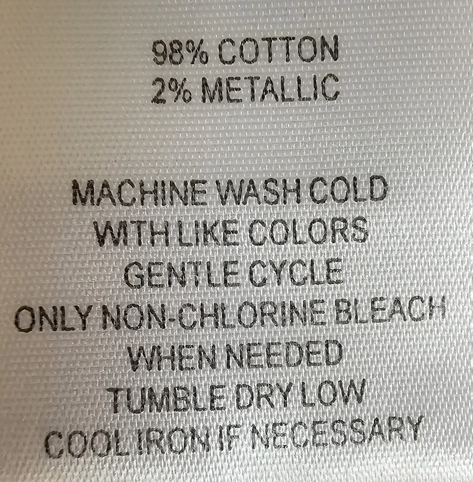 Camisa Top Blusa Sag Harbor Mujer Talla XL X Grande Blanca Plata Dorado Rayas Foto 4 de 4