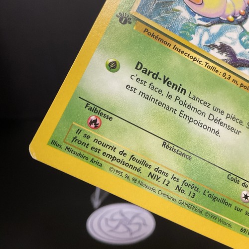 Weedle Aspicot 69/102 Base Set FRENCH First Edition LP - Picture 4 of 4